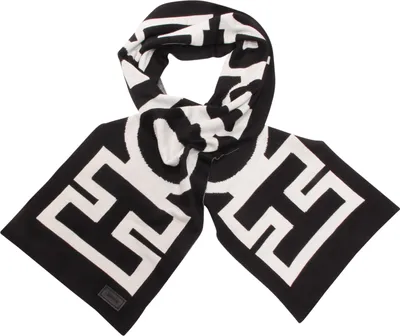 Produktbild von 8651AQ sciarpa uomo MOSCHINO man wool blend scarf black/white