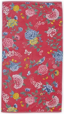 Produktbild von Pip Studio Badetuch Good Evening Farbe Korallenrot Größe 70x140cm