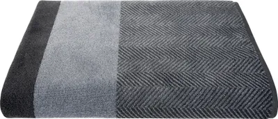 Produktbild von Dyckhoff Saunatuch XL Two-Tone Stripe grau 100,0 x 200,0 cm