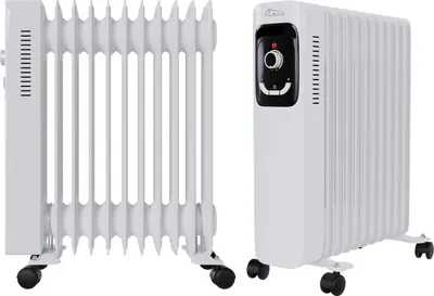 Produktbild von TroniTechnik® Ölradiator Elektroheizung TT-OR 211 in Weiß mit 11 Rippen und 2500 Watt, drei Heizstufen (1000W, 1500W, 2500W)