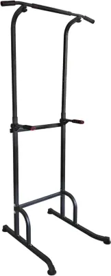 Imagen del producto de Barra de dominadas independiente, torre de ejercicios multifuncional con estación de fondos, altura ajustable de 160 a 210 cm