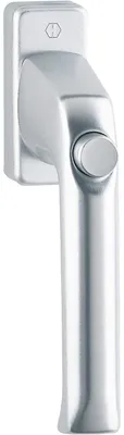 Produktbild von HOPPE Fenstergriff London mit Druckknopf AL F1 Silber 819553