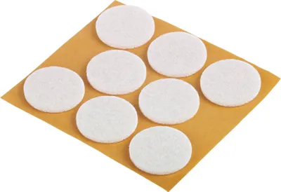 Produktbild von Filzgleiter klebend weiß 28mm Inh.8 St.