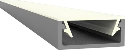 Produktbild von Flaches LED Alu Aufbauprofil 2m Exo-A1-13 (13mm) –| Flaches Aluminiumprofil für LED-Strips