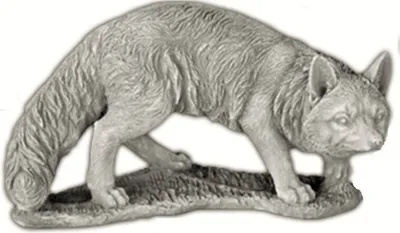 Produktbild von Schöner Fuchs aus Steinguss perfekt für den Garten die Terrasse oder den Vorgarten ist Frostfest Witterungsbeständig und Neu 20cm H, PO-2137