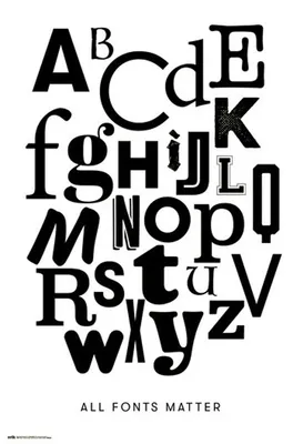 Produktbild von Alphabet - ABC - Poster Plakat Größe 61x91,5cm