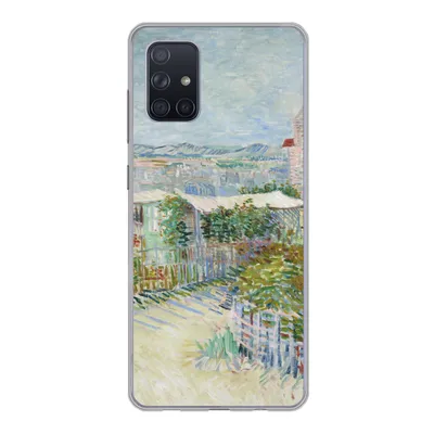 Produktbild von MuchoWow® Handyhülle Schutzhülle Hülle für Samsung Galaxy A51 Montmartre: hinter der Mühle von Galette - Vincent van Gogh Silikon Softcase Handy Hülle - Schutzabdeckung