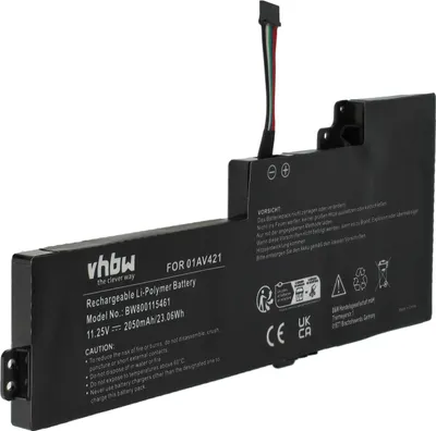 Produktbild von vhbw Akku Ersatz für Lenovo SB10K97576, SB10K97577, 01AV420, 01AV419, 01AV489, 01AV421 für Notebook (2050 mAh, 11,25 V, Li-Polymer)