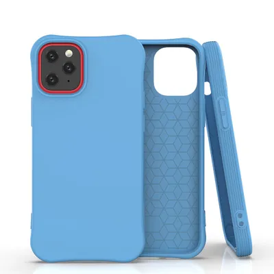Produktbild von starfix Silikon-Hülle Color Case für Apple iPhone 12/12 Pro blau