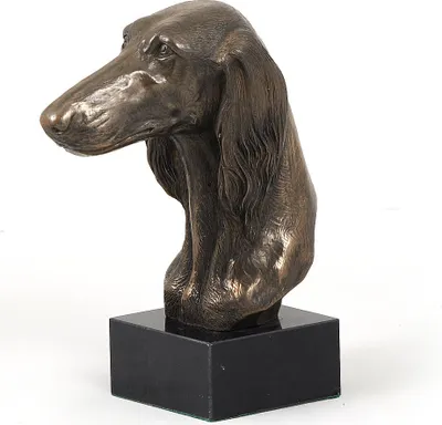 Obrázek produktu pro Saluki - Socha psa, busta na kamenném podstavci, socha, trofej pro výstavu psů značky Art-Dog