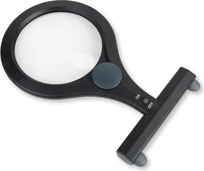 Produktbild von Handsfree LED Vergrößerungsglas mit 2x Vergrößerung und 4x Spotlinse