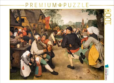Produktbild von CALVENDO Puzzle Bauerntanz - 1568 | 1000 Teile Lege-Größe 64x48cm Foto-Puzzle für glückliche Stunden