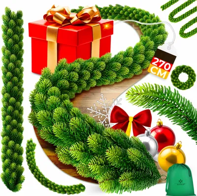 Produktbild von KESSER® Weihnachtsgirlande naturgetreue Girlande Weihnachtsdeko In- & Outdoor