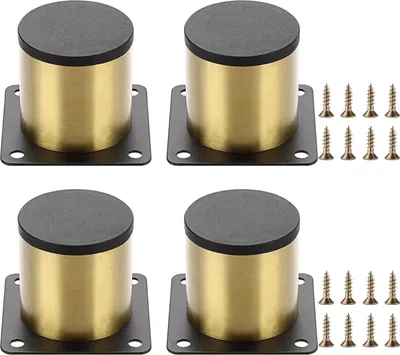 Produktbild von Stainless Steel Furniture Legs For Chairs 4 Stück, Höhenverstellbare Metallmöbelbeine 5cm Für Sofa Tisch Schrank – Rostfrei Stabil Langlebig