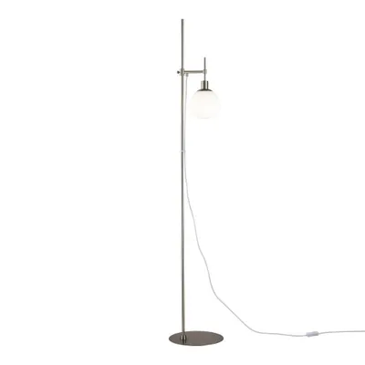 Produktbild von Maytoni Erich Stehleuchte, Stehlampe E14 Nickel Weiss Glas