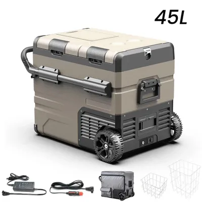 Produktbild von Tragbare Kompressor-Kühlbox - TAW45L - 45 l - 12 V - Gefriert bis -25 °C - 76 × 50 × 64 cm - Mit Tasche