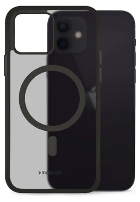 Immagine prodotto di Custodia rigida Mobilize Hybrid per iPhone 12 con MagSafe, resistente agli urti - Nero