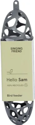 Immagine prodotto di Signing Friend Sam – Mangiatoia – Plastica riciclata al 100% – Grigio –