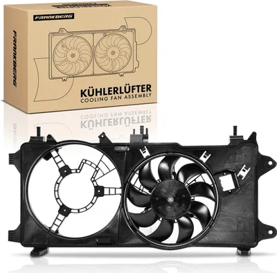 Immagine prodotto di Frankberg 1x radiatore motore monoventola con telaio ventola radiatore Fiat Doblo MPV 1.3L 1.9L 2001-2010