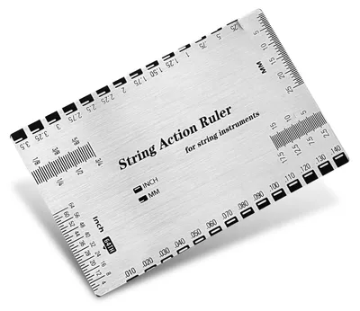 Produktbild von Gitarrensaiten-Höhenmesser, Gitarrenlineal aus Edelstahl