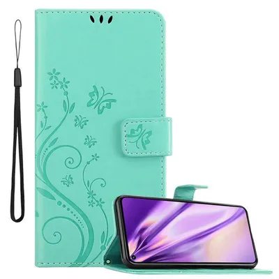 Immagine prodotto di Cadorabo cover per Honor 20 PRO cover protettiva in turchese cover protettiva cover per telefono cellulare cover fiori custodia fiore