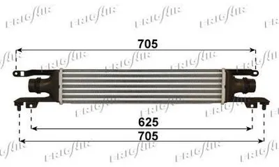Produktbild von FRIGAIR 0707.3014 Ladeluftkühler LLK für OPEL Corsa D Schrägheck (S07) Turbo Intercooler
