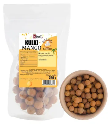 Obrázok produktu pre Mango guľky bez pridaného cukru, 250 g