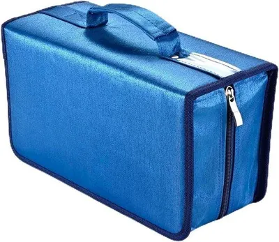 Produktbild von Blaue Nylon-CD-Hülle 160 Kapazität für Auto Zuhause