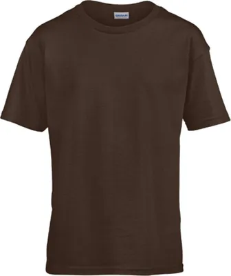 Produktbild von Gildan 64000 | Softstyle Herren T-Shirt modischer Kragen - Farbe: Dark Chocolate - Größe: L
