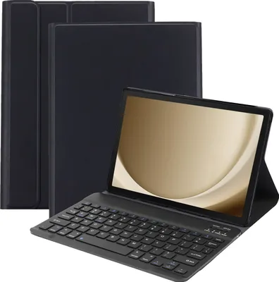 Image de Cazy Housse pour Tablette avec Clavier compatible avec Samsung Galaxy Tab A9 Plus - Étui Clavier Bluetooth QWERTY - Noir