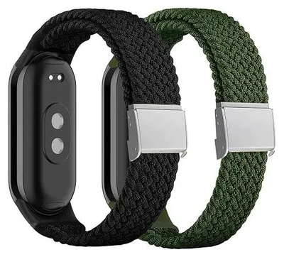 Zdjęcie produktu dla Pasek do xiaomi mi band 9 8 nylonowy pleciony sportowy dla kobiet