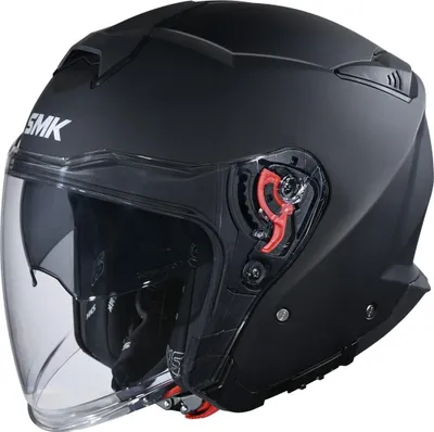 Image de Casque jet Smk Gtj noir L noir L