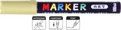 Produktbild von Acrylmarker 1-2mm gelb neapolitanisch (6 St.) M&G