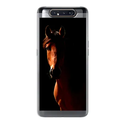 Produktbild von MuchoWow® Handyhülle Schutzhülle Hülle für Samsung Galaxy A80 Pferd - Licht - Porträt Silikon Softcase Handy Hülle - Schutzdeckel