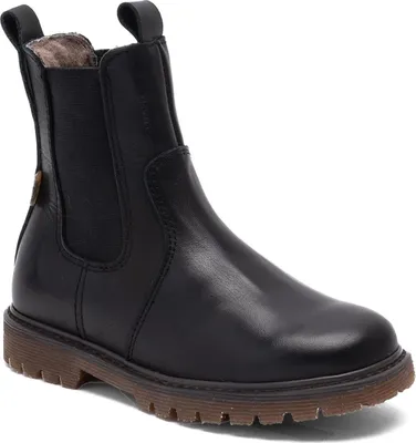 Produktbild von bisgaard 5715243702158, Stiefel, Kind, Schwarz, Leder, Wolle, Wolle