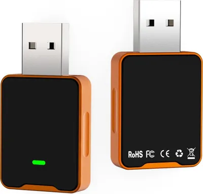 Produktbild von INF Kabelloser CarPlay Adapter: Kabelgebundene zu kabelloser Konvertierung, Bluetooth 5.3 Orange