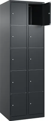 Produktbild von C+P Schließfachschrank Classic PLUS 2x5Fächer 1850x600x500mm s.gr/s.gr