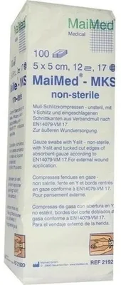 Productafbeelding van Wondkompressen, 5x5 cm, 12 stuks, steriel, 100 stuks