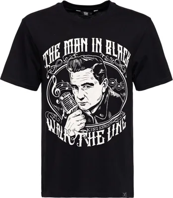 Produktbild von King Kerosin Classic Shirt »The Man In Black« black XXL