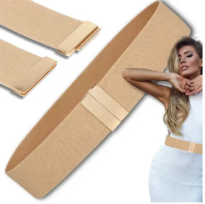 Immagine prodotto di Cintura elastica da donna beige per abito