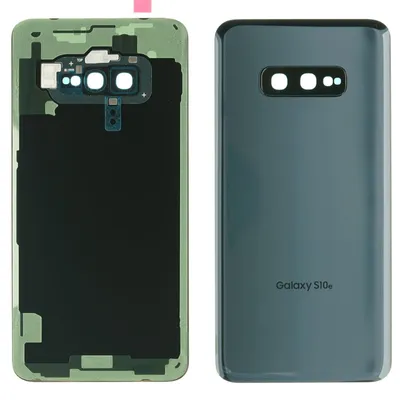 Produktbild von Samsung Galaxy S10e (SM-G970F) Backcover + Kameraglas + Kleber (Prism Black), Schwarz
