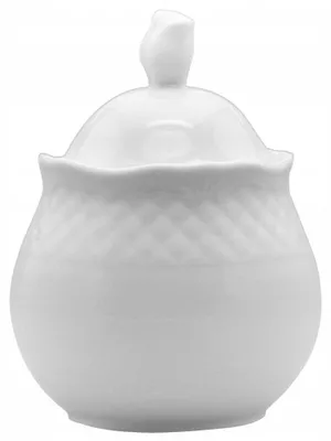 Produktbild von Lubiana Afrodyta Porzellan Zuckerdose mit Deckel 250 ml Weiß