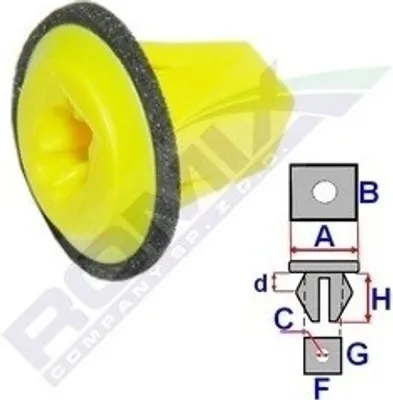 Produktbild von 10x ROMIX B23199 Clip Zier- / Schutzleiste