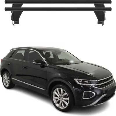Produktbild von Menabo Dachträger Grundtäger für VW T-Roc 2017-2025 50kg Aluminium Schwarz 2 tlg