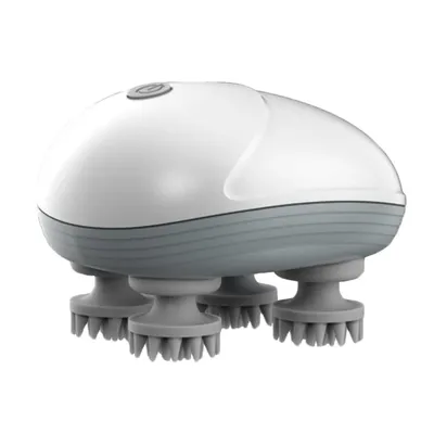 Produktbild von Elektrisches Kopfhautmassagegerät, Massagegerät mit 4 Massageköpfen, 3 Geschwindigkeitsstufen, zur Linderung von Muskel- und Gelenkschmerzen