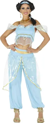 Produktbild von Fiestas Guirca - Wüstenprinzessin-Kostüm für Damen Set FG649 (M) (Blau)