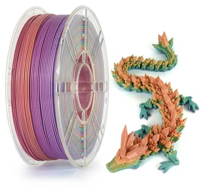 Immagine prodotto di Filamento PLA, colori vivaci, facile da usare, PLA arcobaleno
