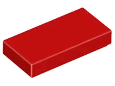 Produktbild von Lego® 1x2 Fliesen 3069 - 50 Stück Rot