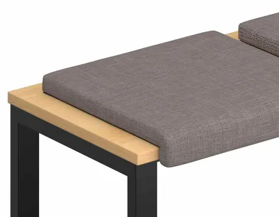 Produktbild von Bankkissen 4 stk. Stoff Taupe Tiefe 35 cm