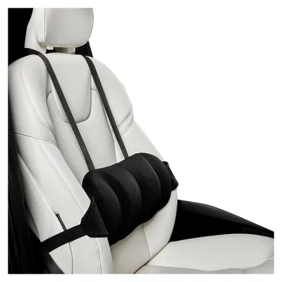 Produktbild von Lordosenstütze für Auto, Lendenkissen aus Memory Foam mit verstellbarem Gurt, Rückenkissen für Auto, Büro und Zuhause